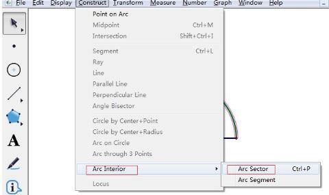 几何画板为半圆填色的操作内容