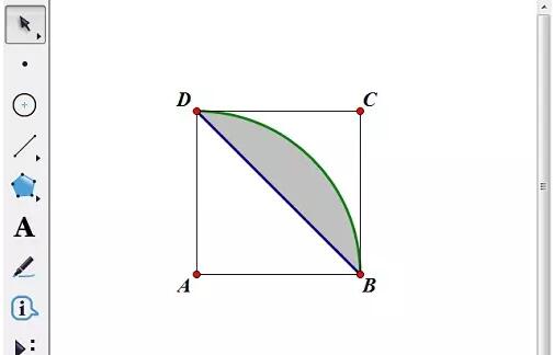 几何画板在正方形里构造花瓣图案的操作方法