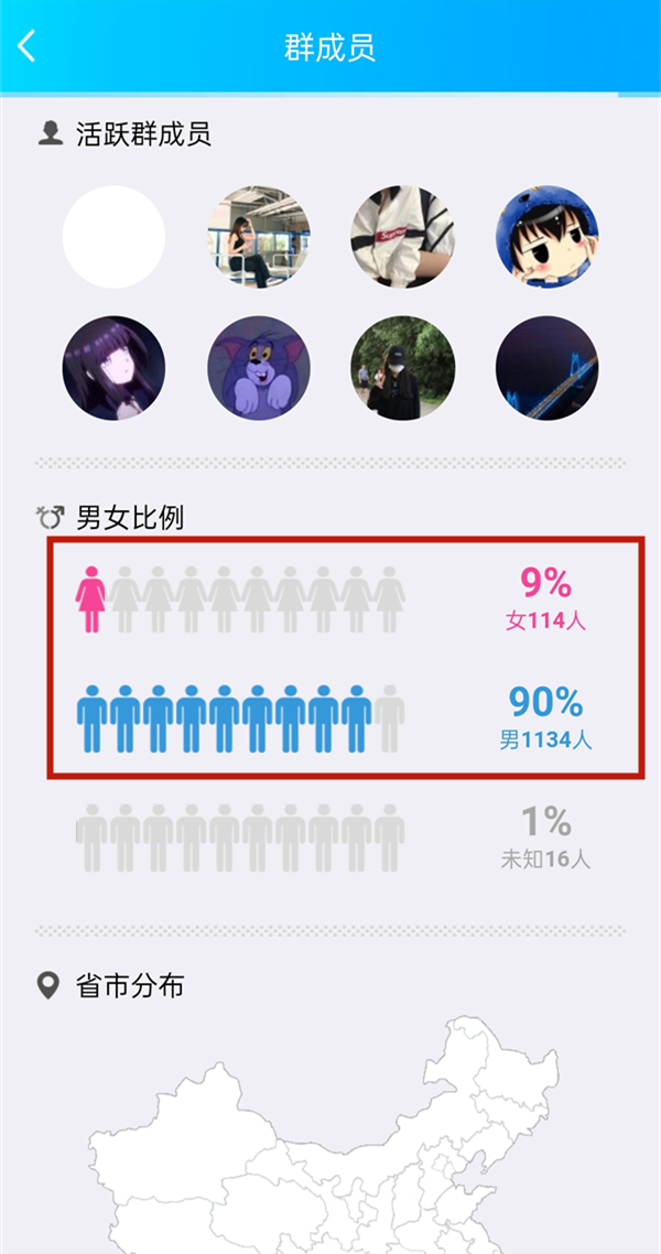 qq群男女比例在哪里查看？qq群男女比例查看教程