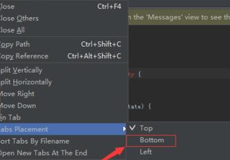 Android Studio修改标签显示位置的方法