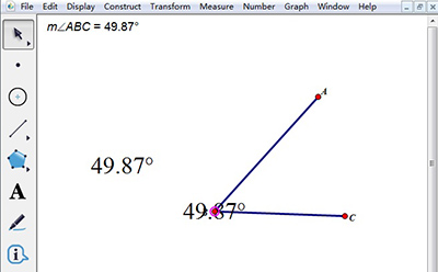 几何画板使用度数标注角度的图文方法