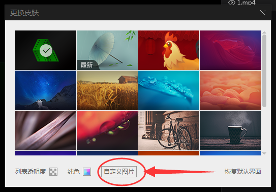 爱奇艺万能播放器更换皮肤的方法步骤
