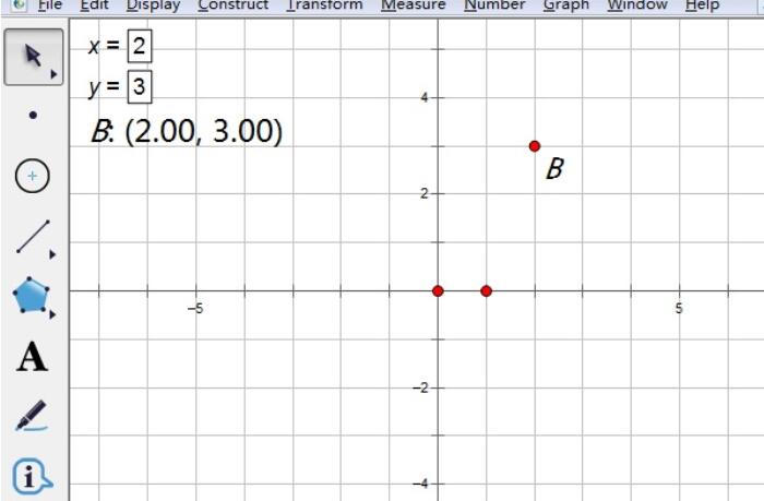 使用几何画板作点满足给定坐标值的操作