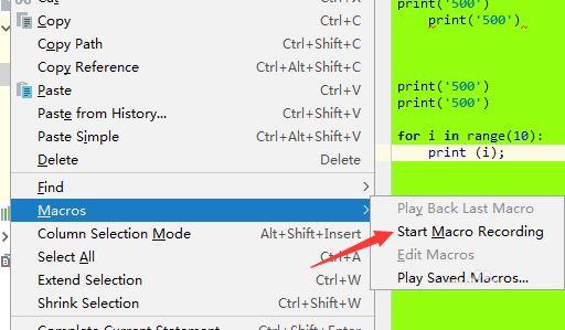 pycharm使用过程中如何对当前录制宏？pycharm使用过程中对当前录制宏的方法