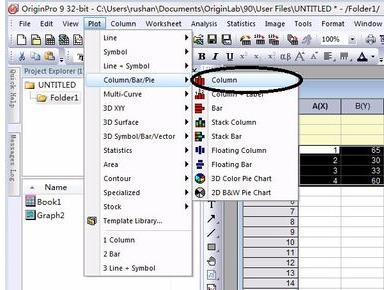 Origin制作柱状图的操作方法