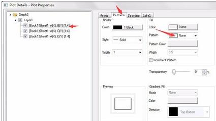 Origin制作柱状图的操作方法