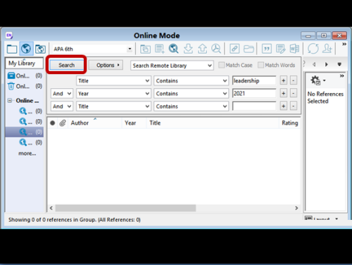 Endnote怎么在线检索？Endnote在线检索教程