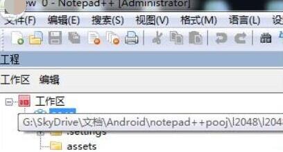 Notepad++中建工程的操作步骤