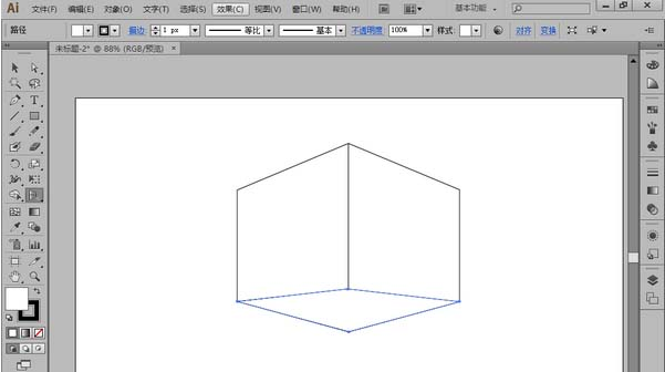 Adobe Illustrator CS6借助透视网格设计三维图的方法步骤