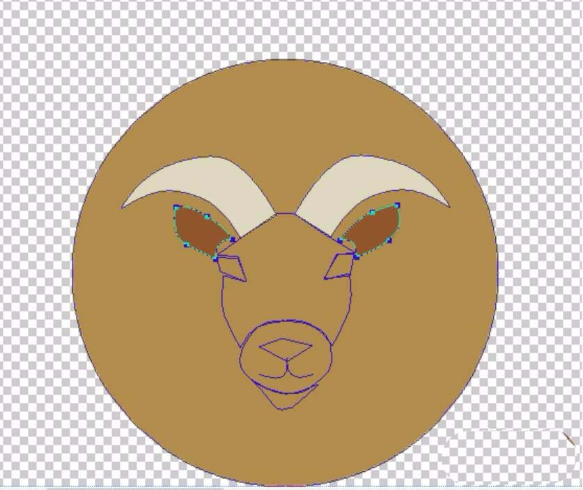 Photoshop制作圆形金牛座图案的操作方法