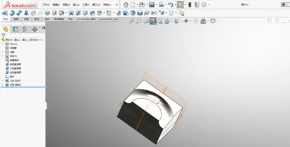 solidworks201中旋转切除命令使用介绍