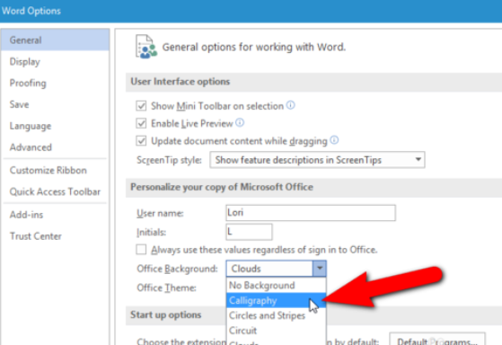 Microsoft Office2016自定义标题栏主题的详细教程