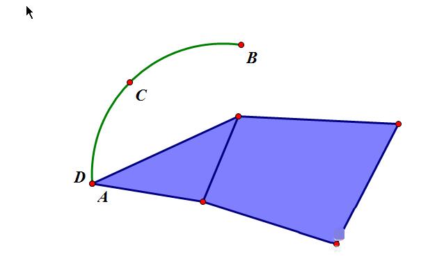 几何画板利用弧制作三角形折叠效果图的详细方法