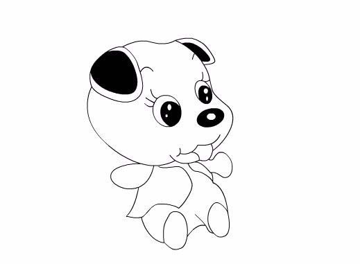 Flash设计卡通小狗图形的操作流程