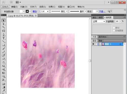AI 2017怎么给图片设置海绵艺术效果?AI 2017给图片设置海绵艺术效果操作方法