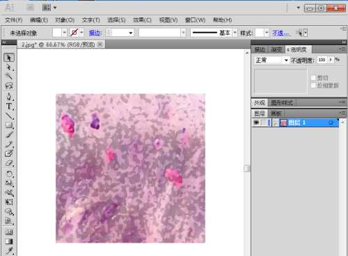 AI 2017怎么给图片设置海绵艺术效果?AI 2017给图片设置海绵艺术效果操作方法