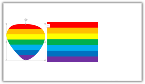 PowerPoint Viewer为形状填充彩虹色条效果的操作教程