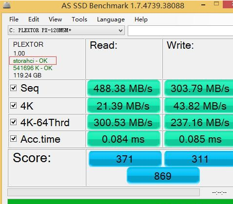 AS SSD Benchmark查看硬盘状态的详细操作步骤