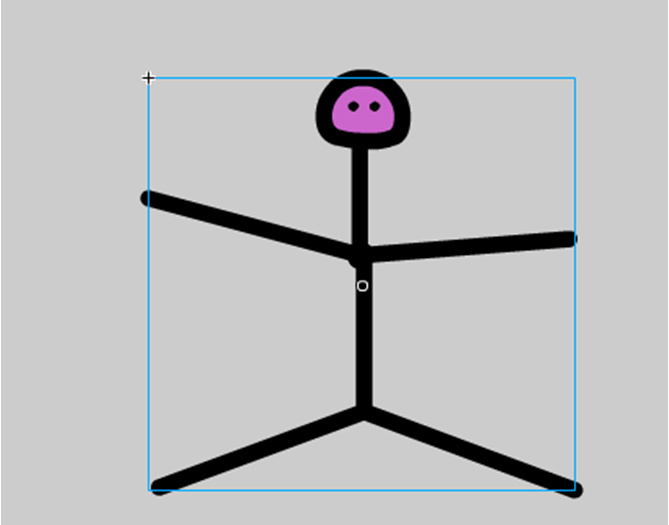 Flash绘制火柴人图形的图文操作步骤