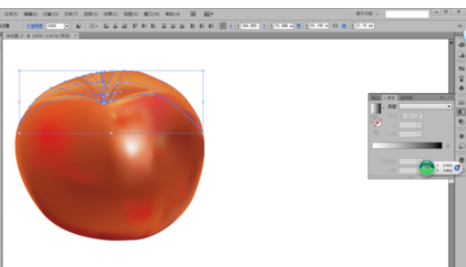 ai绘制矢量苹果的图文步骤