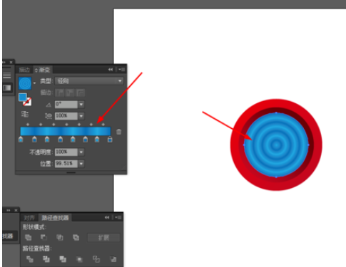 ai制作炫彩圆盘的具体方法