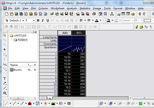 Origin平滑曲线的使用方法