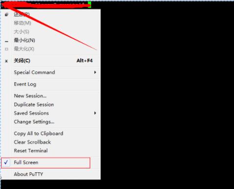 putty怎么退出全屏 putty退出全屏方法