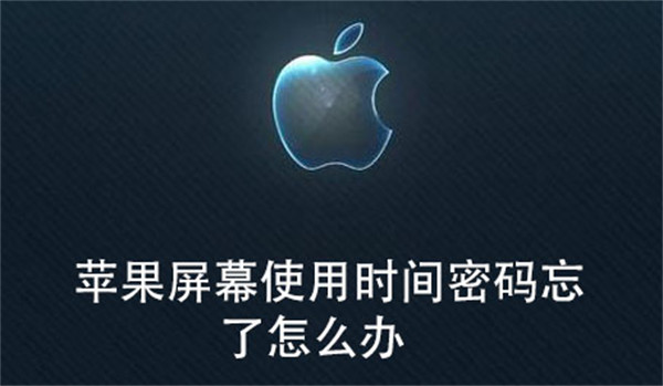 苹果屏幕使用时间密码忘了怎么办