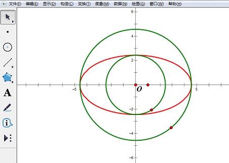 几何画板中利用椭圆参数方程绘制椭圆的操作方法