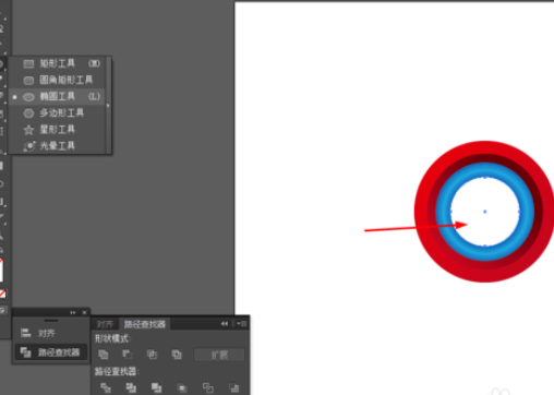 ai制作炫彩圆盘的具体方法