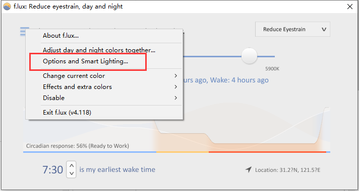 f.lux怎样设置快捷键 f.lux设置快捷键教程分享