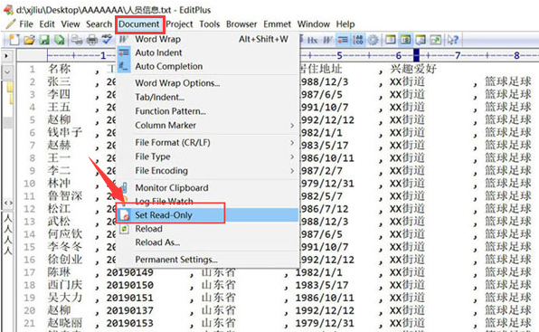 EditPlus怎么修改文本状态？EditPlus设置文件只读步骤介绍