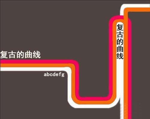 photoshop cs6中钢笔工具设计复古曲线的操方法步骤