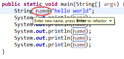 eclipse批量修改变量名的操作步骤
