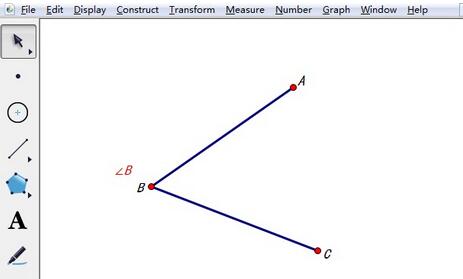 几何画板标角度为∠B的操作方法