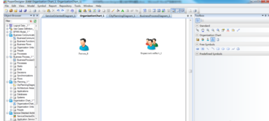 Power Designer新建组织架构图的详细步骤