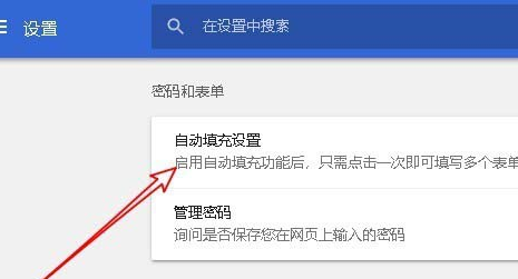 谷歌浏览器设置密码以及表单自动填充的操作步骤