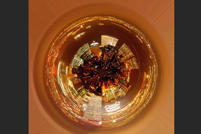 PS制作极坐标效果的操作流程