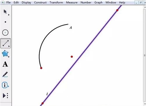 借助几何画板作圆弧沿直线翻折动画的图文方法