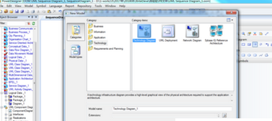 Power Designer新建技术基础设施图的具体操作流程