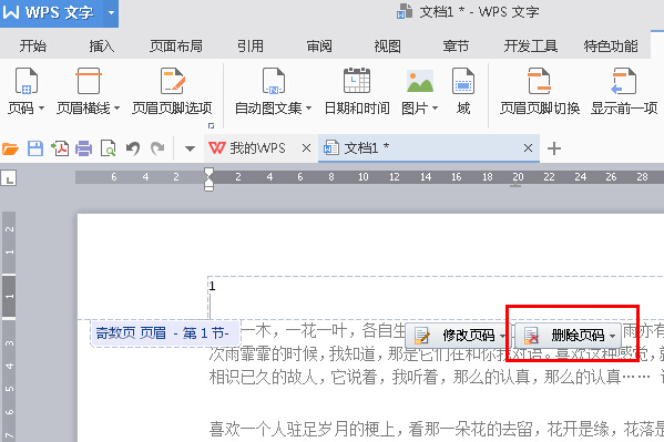 WPS Office 2016将指定页数设置为起始页的步骤