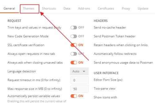 Postman黑色背景如何设置？Postman黑色背景设置教程