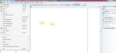 Power Designer中新建城市规划图形的具体方法