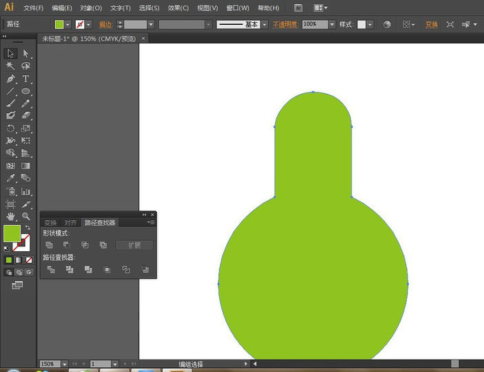 ai葫芦矢量图如何绘制？ai绿色葫芦矢量图绘制方法