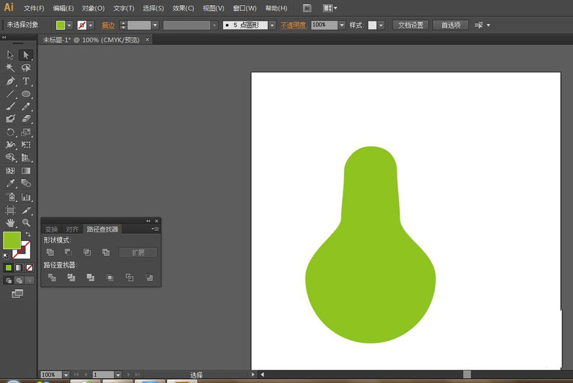 ai葫芦矢量图如何绘制？ai绿色葫芦矢量图绘制方法