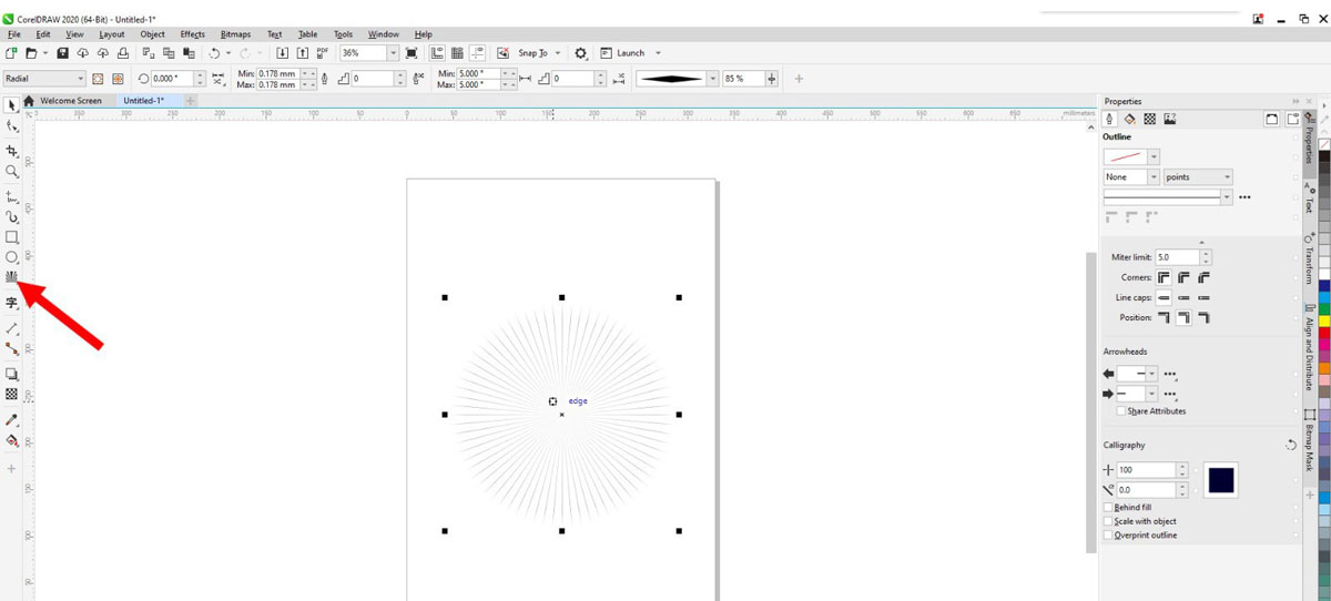 cdr彩色放射图形如何绘制？cdr彩色放射图形绘制方法
