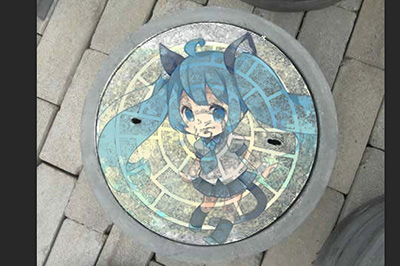 Photoshop在井盖上涂鸦的操作方法