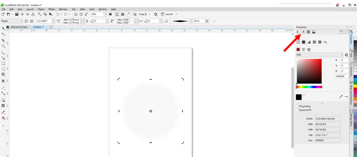 cdr彩色放射图形如何绘制？cdr彩色放射图形绘制方法