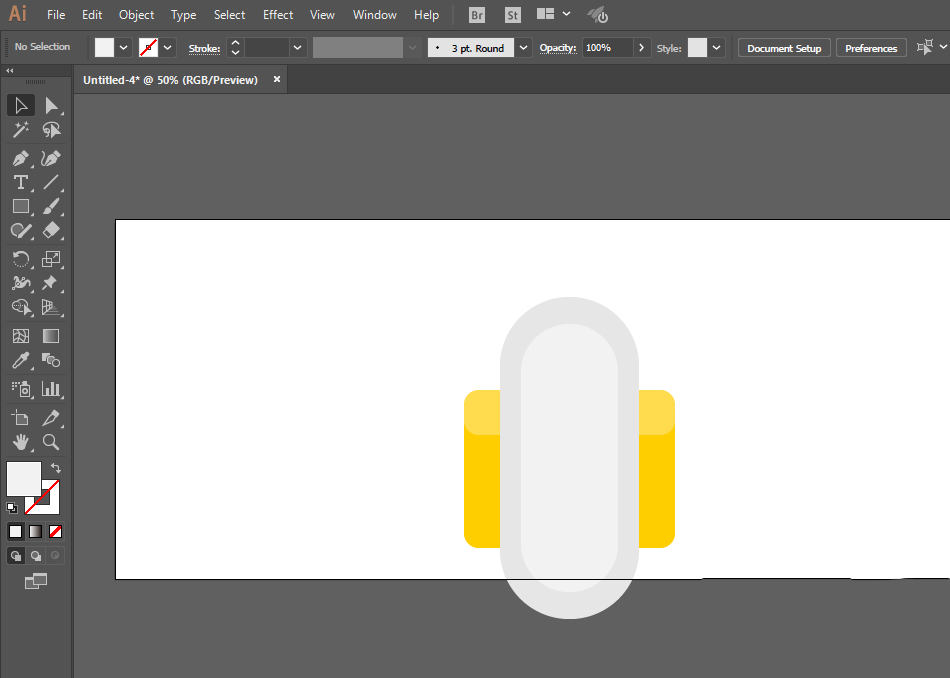 ai绘制ui锁头图标的操作流程