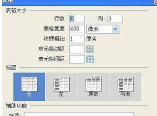 Dreamweaver插入表格的图文方法